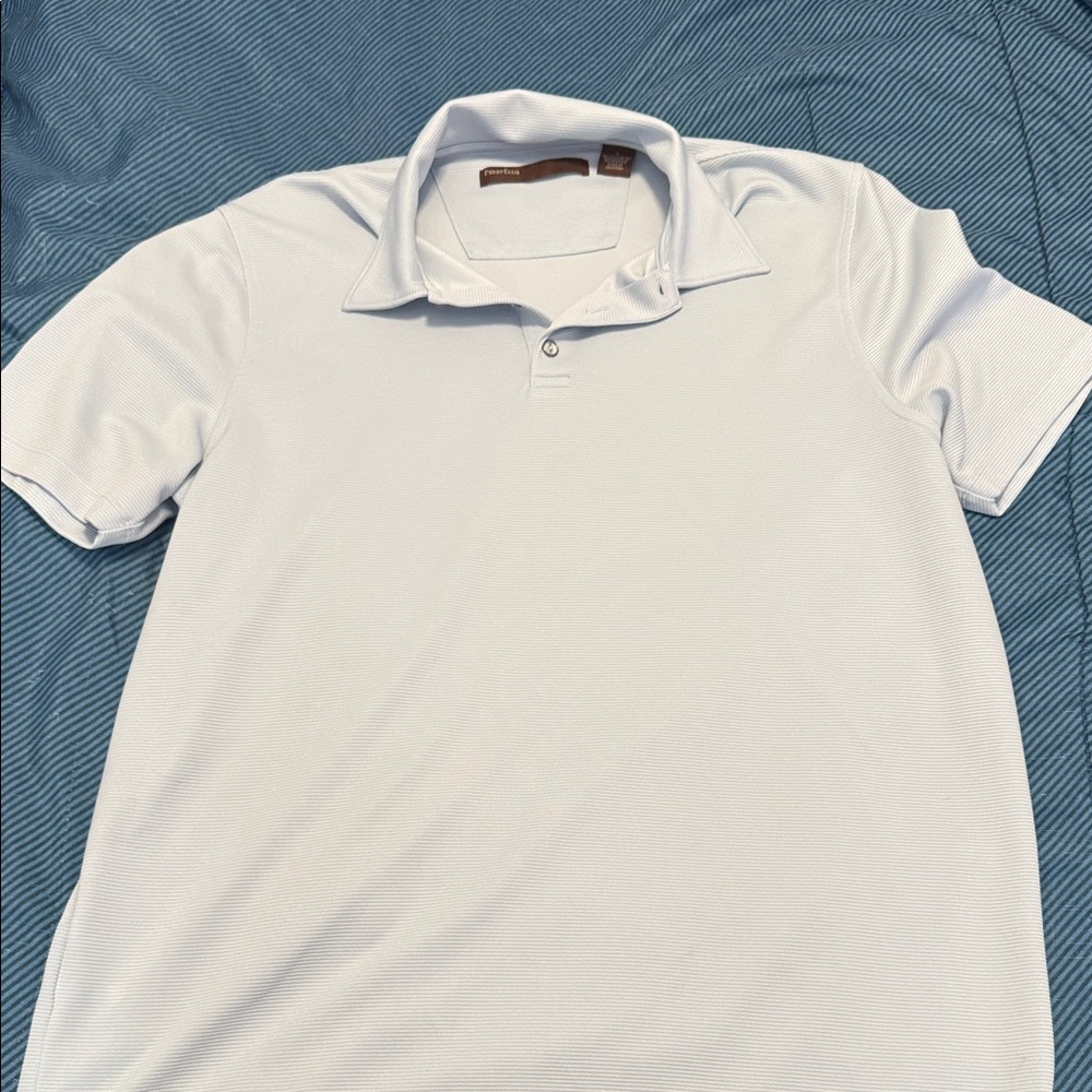 Perry Ellis Crisp White Polo Shirt